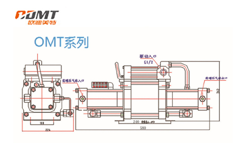 气动气体增压泵OMT系列